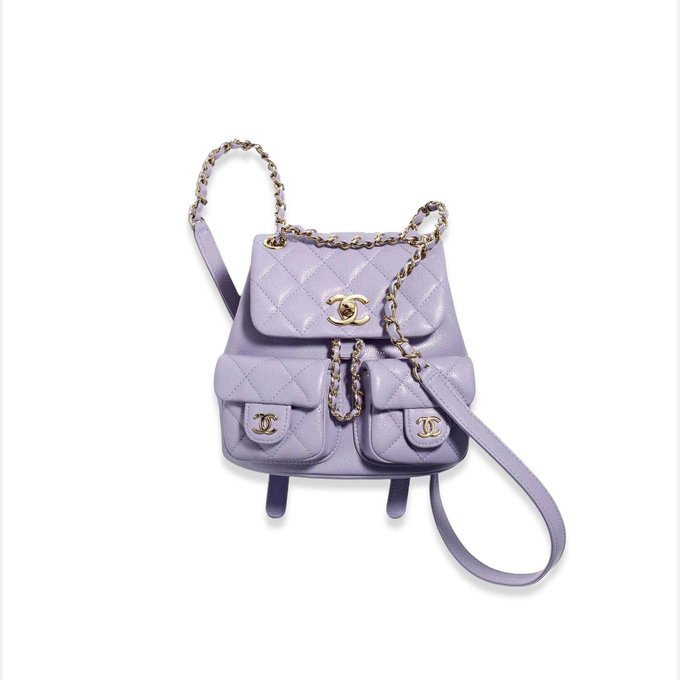 CHANEL SMALL 24A DUMA BACKPACK AS3787 (17.5*16.5*10cm)